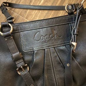 Black Leather Coach Purse